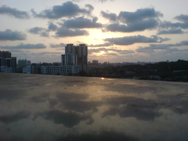 reflection of the sky over Mumbai(bombay)