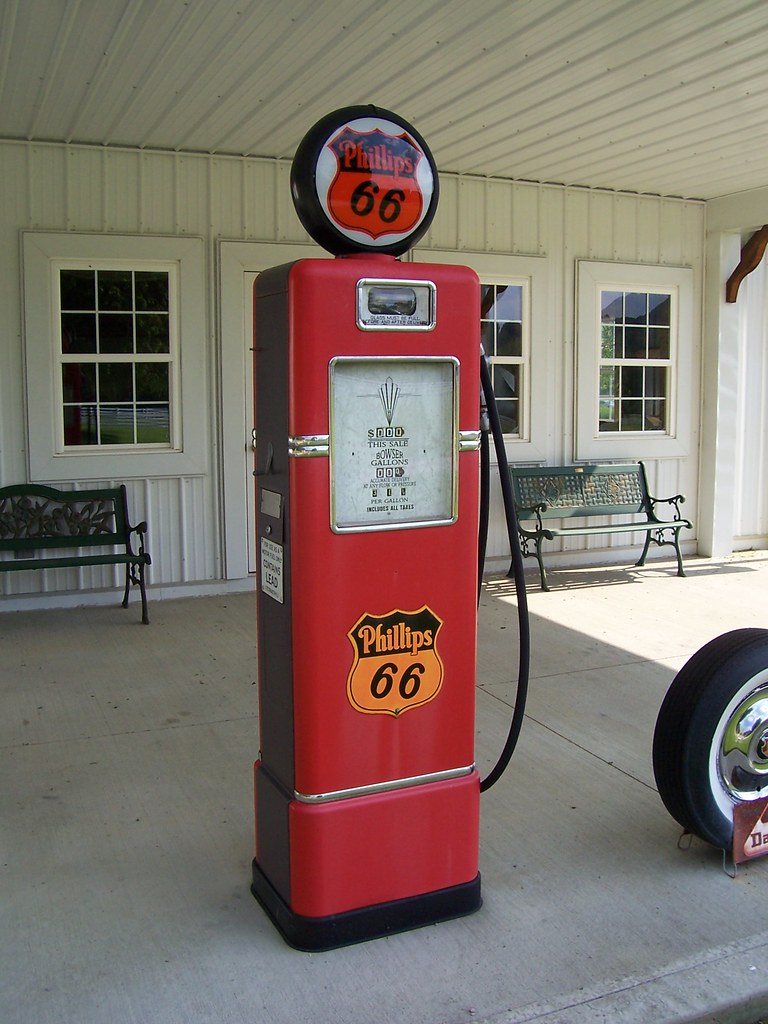 Old Phillips 66 Gas Pump