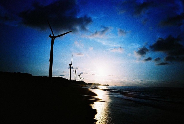 bangui windmills silhouette