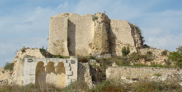 exterior Palacio ayubí y muralla bizantina Castillo de Saladino Siria 45