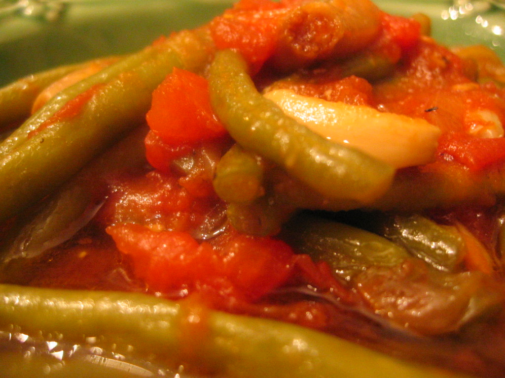loubeh_060211 slow cooked green beans, tomato and garlic v… Flickr