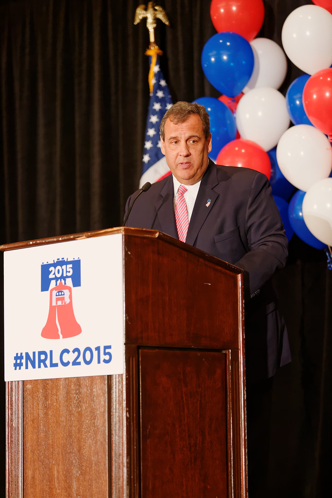 Governor of New Jersey Chris Christie at Northeaste Republican Leadership Conference June 2015 by Michael Vadon