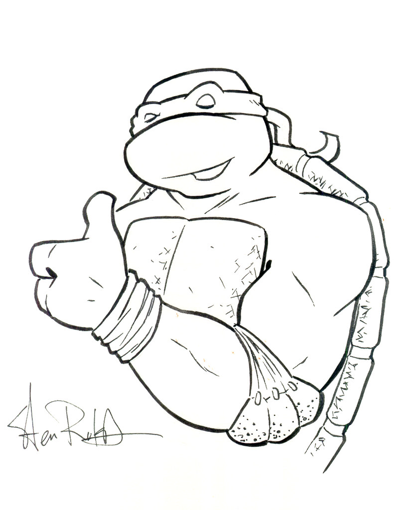  ninja turtle sketch Teenage Mutant Ninja Turtle sketch 
