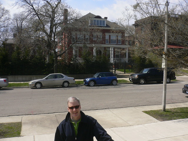 That's me in front of Barack Obama's house