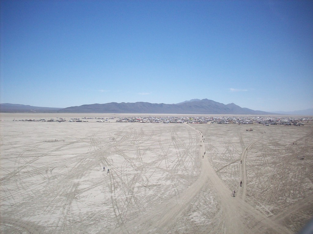 Burning Man 2008 158 | view of black rock city from babylon | Sean ...