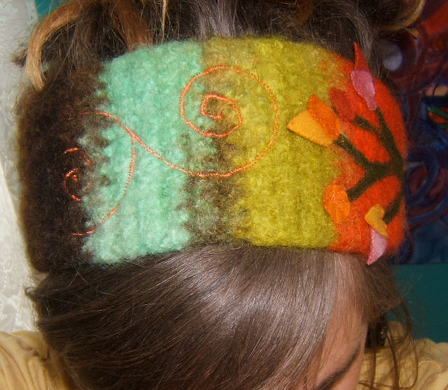 Raimbow Tree Felted Wool Headband | This headband was felted… | Flickr