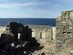 Aruba Bushiribana Ruins from inside