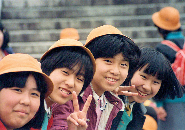 Estudiantas japonesas en Nikko