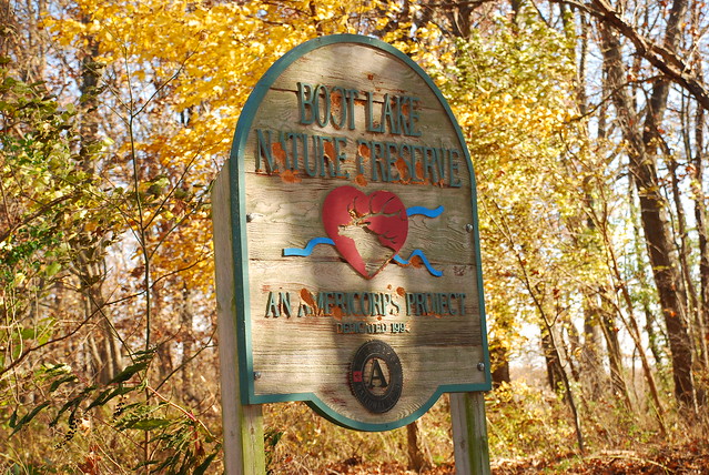 Boot Lake Sign