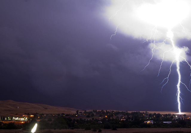 Lightning over Friant, CA.
