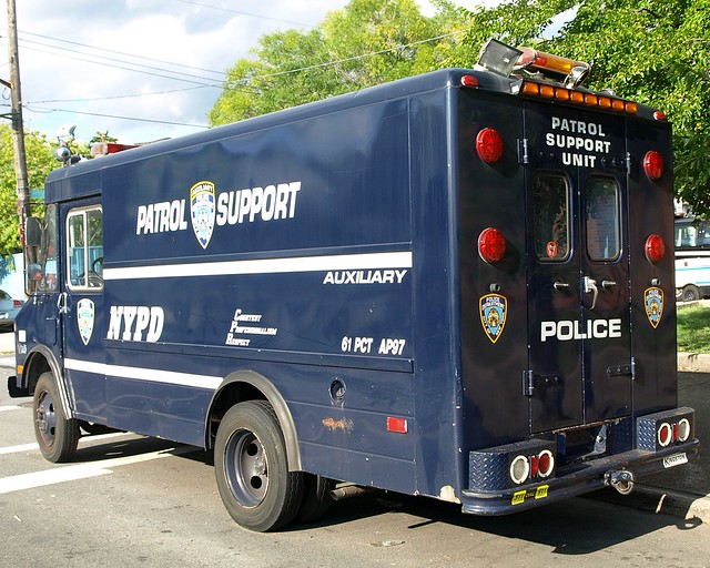 P061s NYPD Precinct 61 Auxiliary Patrol Support Unit Truck, South ...