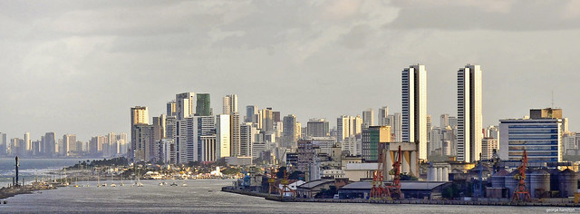 Vista de Recife num fim de tarde