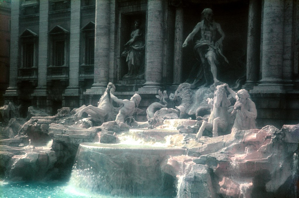 19670716FTB-992  Trevi Fountain  Rome, Italy  16 Jul 1967