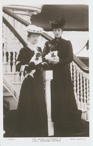 Königin Alexandra von England mit Tochter Victoria