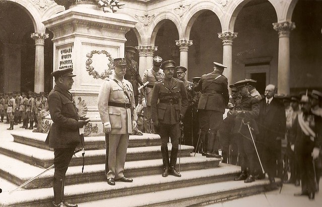 Alfonso XIII y el mariscal Pétain en Toledo (Fotografía Rodríguez)