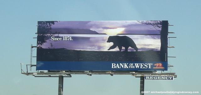Bank of The West billboard on the 710 FWY