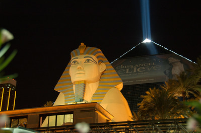 The Sphinx and the Pyramid at Luxor Casino, Las Vegas