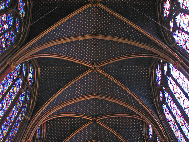 Sainte Chapelle - Upper Chapel Ceiling