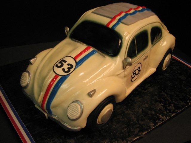 Herbie The Love bug car cake