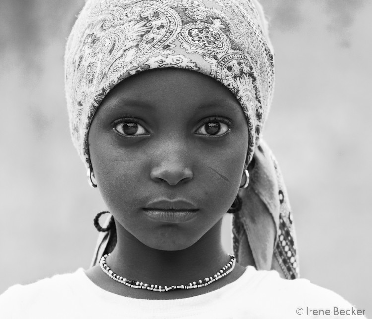 Fulani Girl's  Portrait by Irene Becker
