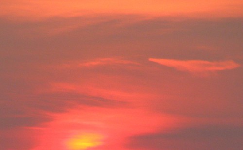 pink light sky orange sun yellow clouds sunrise purple dilo dilojun08