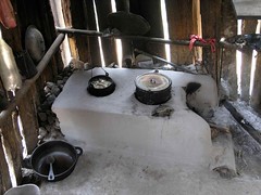 Cocina de la casa - Kitchen with oven; Jinotega, Nicaragua