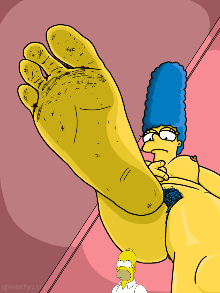 Marge Simpson dirty foot pov.