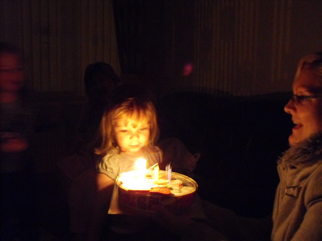 Cake by candlelight