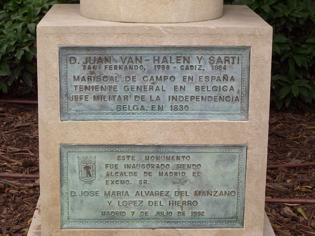 Madrid - Parque del Retiro - Monumento al General D.Juan Van Halen