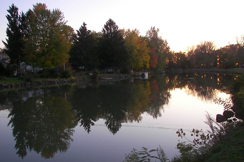 sunset ny fall dark canal rochester erie fairport perinton