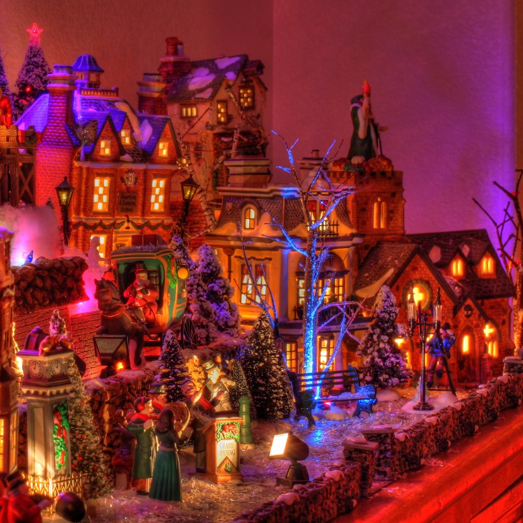 Dicken's Village at Night