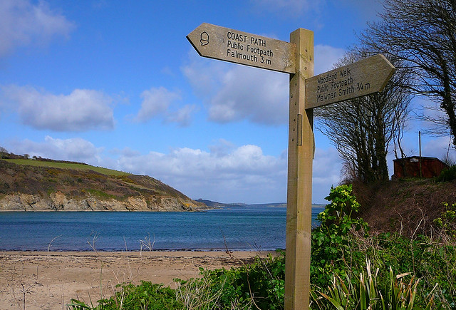 Signpost on the South West Coast Path