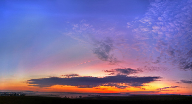 purple morning panorama [HDR]