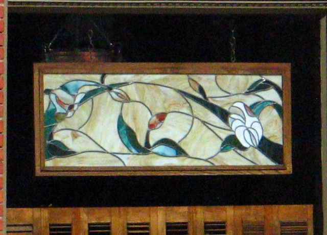 Stain glass panel, LaRoe's Restaurant, Grand Rapids, Ohio