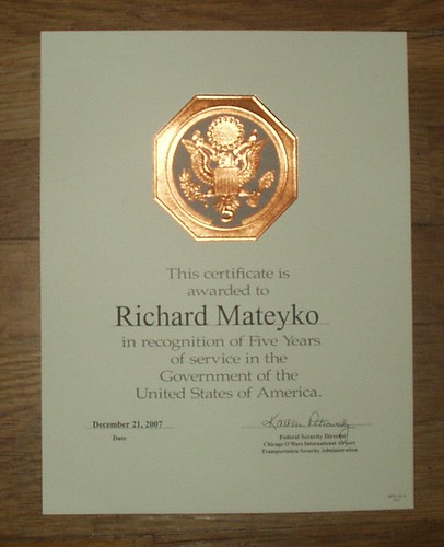 TSA Certificate | by redbell20j