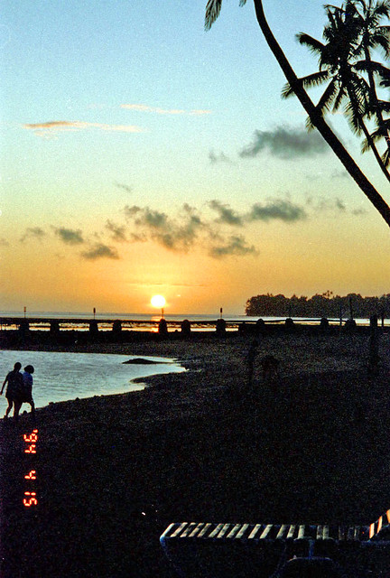 Sunset at Warwick Fiji Resort