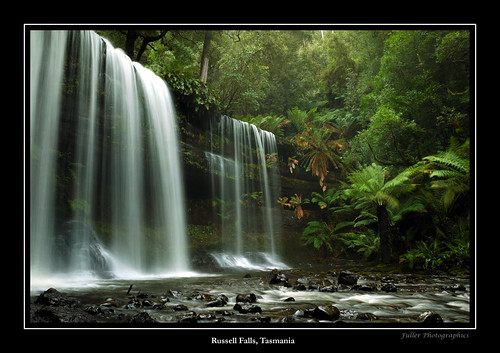 Russell Falls (Framed) by andrewfuller62