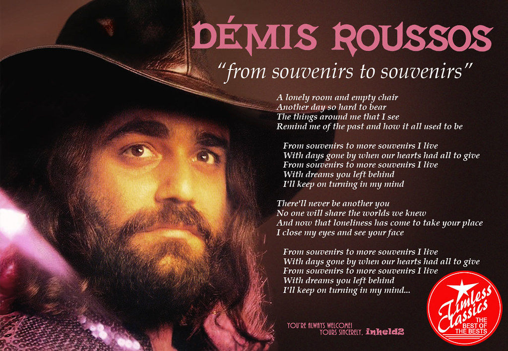From souvenirs to souvenirs – Demis Roussos From Souvenirs To