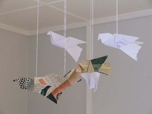paper dove mobile | by tiny happy