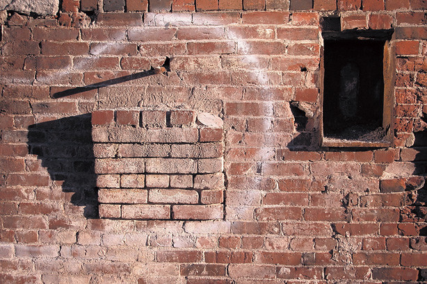 DC1361 Brick Wall with Window Space - Lowell, MA ©2003