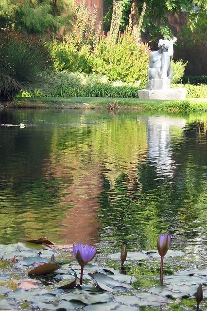 Pond and Sculpture at the Norton Simon Museum