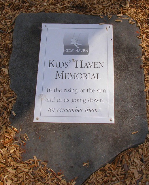 Old City Cemetery:  Kids' Haven Memorial Plaque
