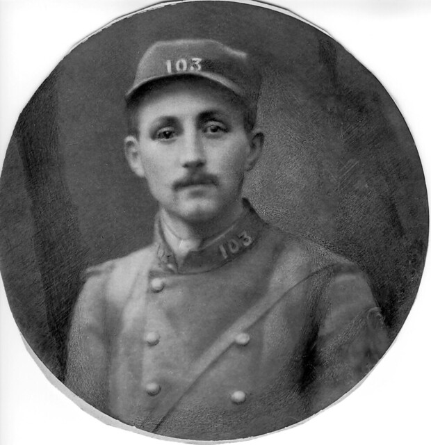 WWI in France. André Mathieu. 103ème RI. Tué le 22 août 1914