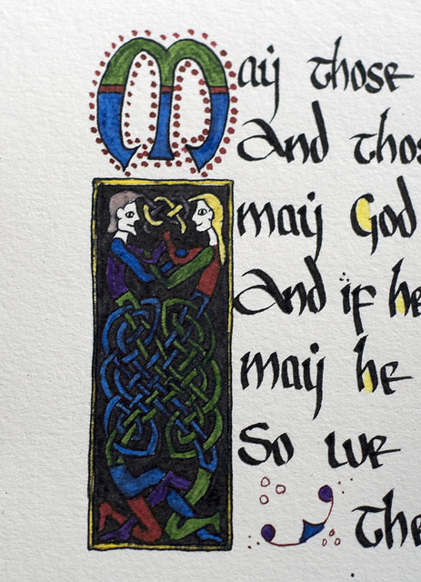 Hand-written Celtic Calligraphy - Funny Irish Blessing