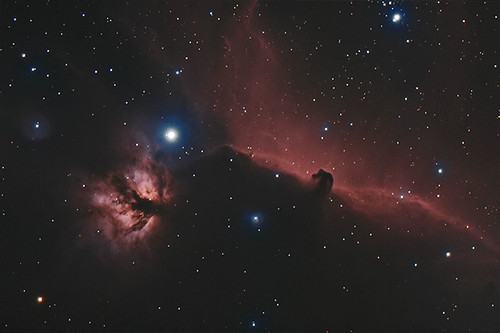 Horsehead and Flame Nebulae, h-alpha and RGB | This is a com… | Flickr