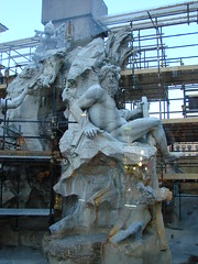 2006-12-17 12-22 Rom 327b Piazza Navona Bernini Brunnen der großen Ströme