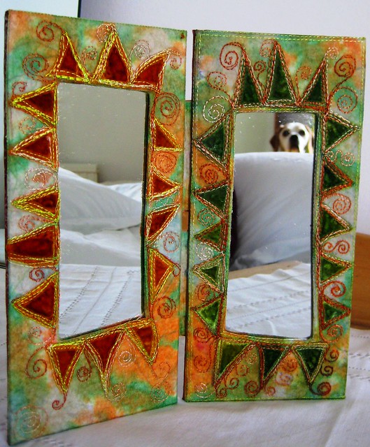 Finished folding mirror.