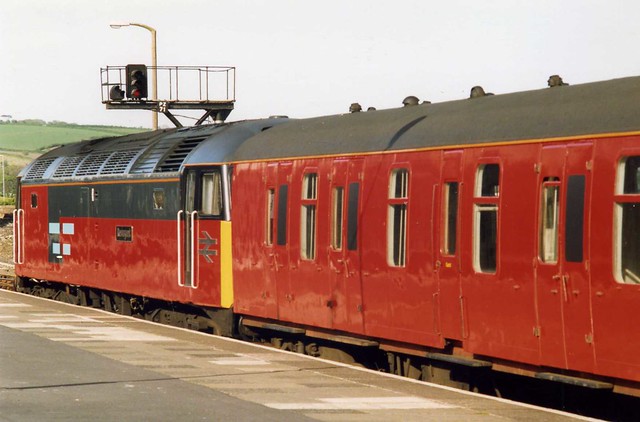 Travelling Post Office, Rail Express Systems Class 47, The Great West TPO UP,Penzance May 1992