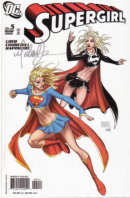 Supergirl #5 signed by Michael Turner