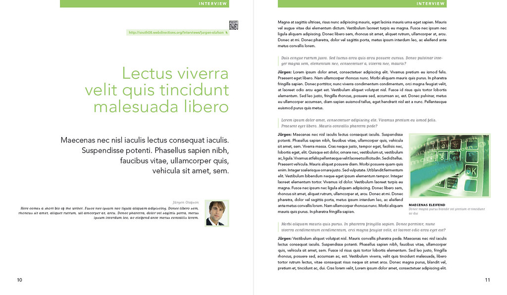 Scroll magazine sample spreads | Part of my article about Sc… | Flickr
